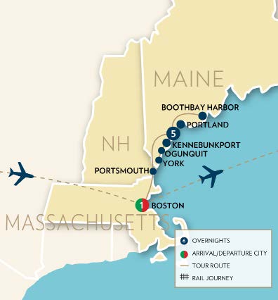 Maine tour map